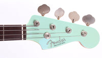 1999 Fender Precision Bass 62 Reissue matching headstock sonic blue