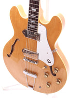 1982 Epiphone Casino natural tan label