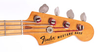 1980 Fender Mustang Bass translucent red