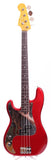 2008 Fender Precision Bass 62 Reissue LEFTY candy apple red