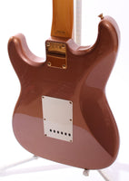 1991 Fender Stratocaster 62 Reissue gold hardware burgundy mist metallic