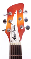 1980s Academy Rickenbacker 330 Replica jetglo