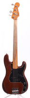 1976 Fender Precision Bass fretless mocha brown