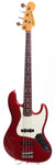 1983 Squier Jazz Bass 62 Reissue candy apple red