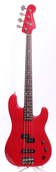 1984 Squier JV Contemporary Series PJ Bass torino red
