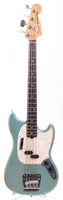 2017 Fender Mustang Bass JMJ road worn daphne blue