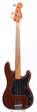 1976 Fender Precision Bass fretless mocha brown