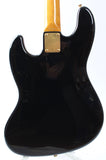 1998 Fender Jazz Bass 62 Reissue black matching headstock gold hardware