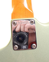 1999 Fender Jaguar American Vintage 62 Reissue matching headstock ice blue metallic