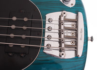 1994 Music Man Stingray teal green transparent