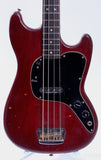1981 Fender Musicmaster Bass wine red
