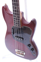 1981 Fender Musicmaster Bass wine red