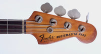 1981 Fender Musicmaster Bass wine red