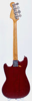 1981 Fender Musicmaster Bass wine red
