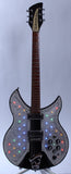 1997 Rickenbacker 330 to 331LS Light Show conversion jetglo