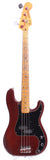 1978 Fender Precision Bass wine mocha