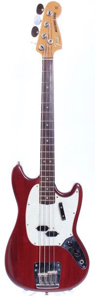 1969 Fender Mustang Bass translucent cherry red