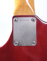 1969 Fender Mustang Bass translucent cherry red