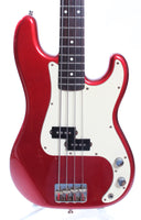 1984 Squier Precision Bass 62 Reissue 32" medium scale candy apple red