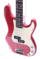 1984 Squier Precision Bass 62 Reissue 32" medium scale candy apple red