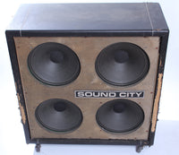 1970s Sound City B140 4x12" cabinet Fane Speakers