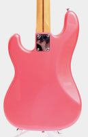 1984 Squier Precision Bass '57 Reissue medium scale 32" metallic pink