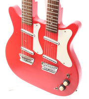 2000s Danelectro Doubleneck Baritone 6/6 cardinal red