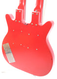 2000s Danelectro Doubleneck Baritone 6/6 cardinal red