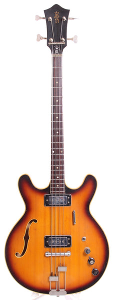 1960s Klira Ultra Thinline Bass sunburst