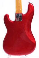 1984 Squier Precision Bass 62 Reissue 32" Scale candy apple red