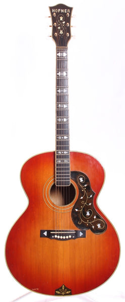 1960s Hofner 496 Jumbo sunburst