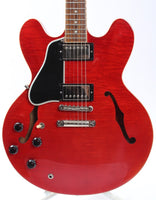 2012 Gibson ES-335 Dot Lefty figured gloss cherry red