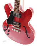 2012 Gibson ES-335 Dot Lefty figured gloss cherry red