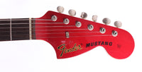 2012 Fender Mustang 69 Reissue matching headstock candy apple red
